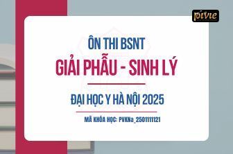 Combo luyện thi Bác sĩ nội trú - Giải phẫu- Sinh lý - Đại học Y Hà Nội năm 2025 (PVKNa_2501111121)