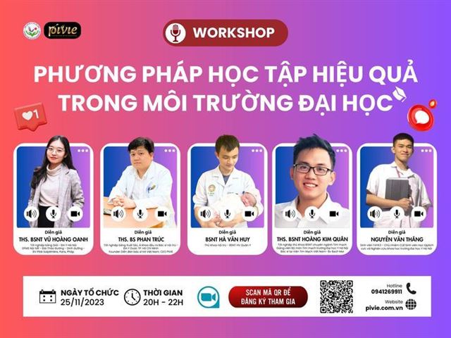 Workshop: Phương pháp học tập hiệu quả trong môi trường Đại học (PVKNbb_1002511)