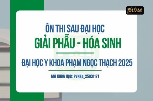 COMBO Luyện thi Sau đại học 2025 - Môn Giải phẫu - Hóa sinh - Trường Đại học Y khoa Phạm Ngọc Thạch (PVKNa_25031171)