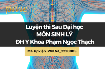 Luyện thi Sau Đại học - Môn Sinh lý - Đại học Y khoa Phạm Ngọc Thạch (PVKNa_2220005)