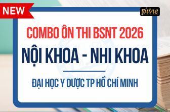 Combo Luyện thi Bác sĩ Nội trú năm 2026 - Hệ Nội - Đại học Y dược TPHCM