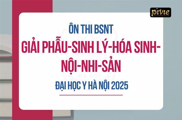 Combo luyện thi Bác sĩ nội trú - 6 môn - Đại học Y Hà Nội năm 2025 (PVKNa_25010107)