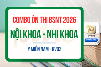 Combo Luyện thi Bác sĩ Nội trú năm 2026 - Hệ Nội - Miền Nam KV02