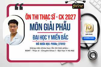 Luyện thi Thạc sĩ/Chuyên khoa - Môn Giải phẫu - Y Miền Bắc (PVKNa_270112)