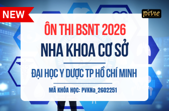 Luyện thi Bác sĩ Nội trú - Môn Nha khoa cơ sở - Đại học Y dược TPHCM (PVKNA_2602251)