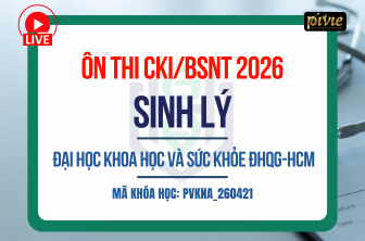 Luyện thi Chuyên khoa I/Bác sĩ nội trú - Sinh lý - Đại học Khoa học và Sức khỏe, ĐHQG-HCM 2026 (PVKNA_260421)