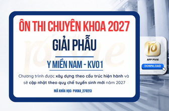 Luyện thi Chuyên khoa - Môn Giải phẫu - Y Miền Nam KV.01 (PVKNA_270213)