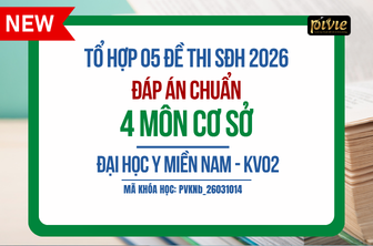 Tổ hợp 05 đề thi thử - Kỳ thi SĐH - 4 môn cơ sở - ĐH Y miền nam KV02 (PVKNb_26031014)