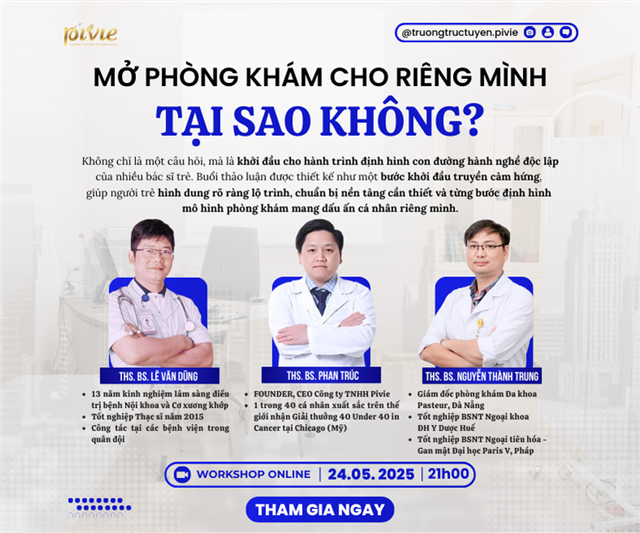 Workshop: Mở phòng khám cho riêng mình, tại sao không?