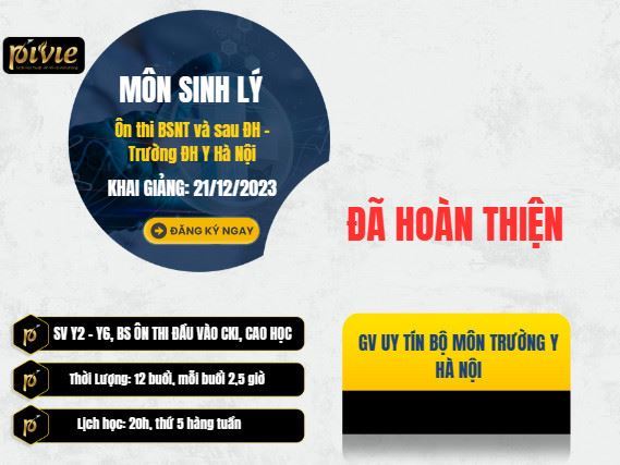 Ôn thi BSNT ĐH Y Hà Nội - Chia sẻ kiến thức Sinh lý học (PVKNaa_100816)