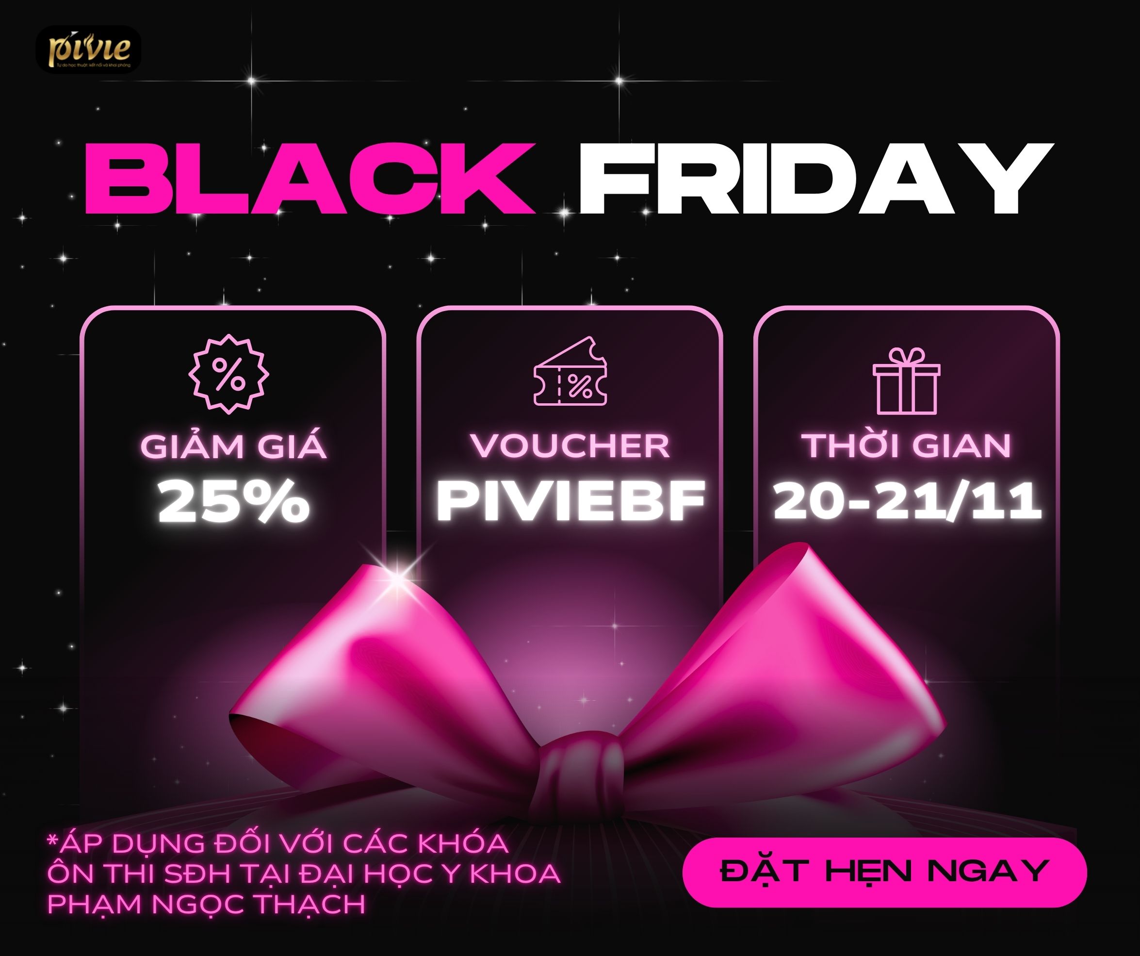 BLACK FRIDAY – CHƯƠNG TRÌNH HỖ TRỢ ÔN THI SĐH 2026 TẠI ĐẠI HỌC Y KHOA PHẠM NGỌC THẠCH