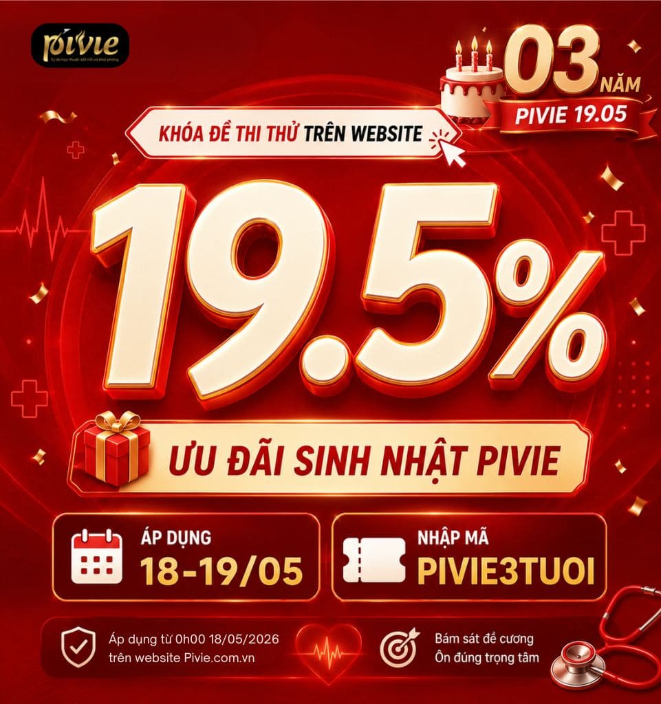 TẶNG MÃ ƯU ĐÃI 19.5% KHÓA ĐỀ THI THỬ NHÂN DỊP SINH NHẬT 03 NĂM 