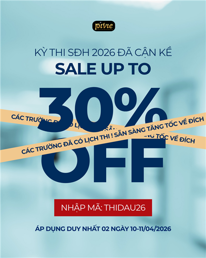 CHƯƠNG TRÌNH ƯU ĐÃI GIẢM LÊN ĐẾN 30% - CHỈ CÒN 2 THÁNG ÔN THI CHO KỲ THI THÁNG 6