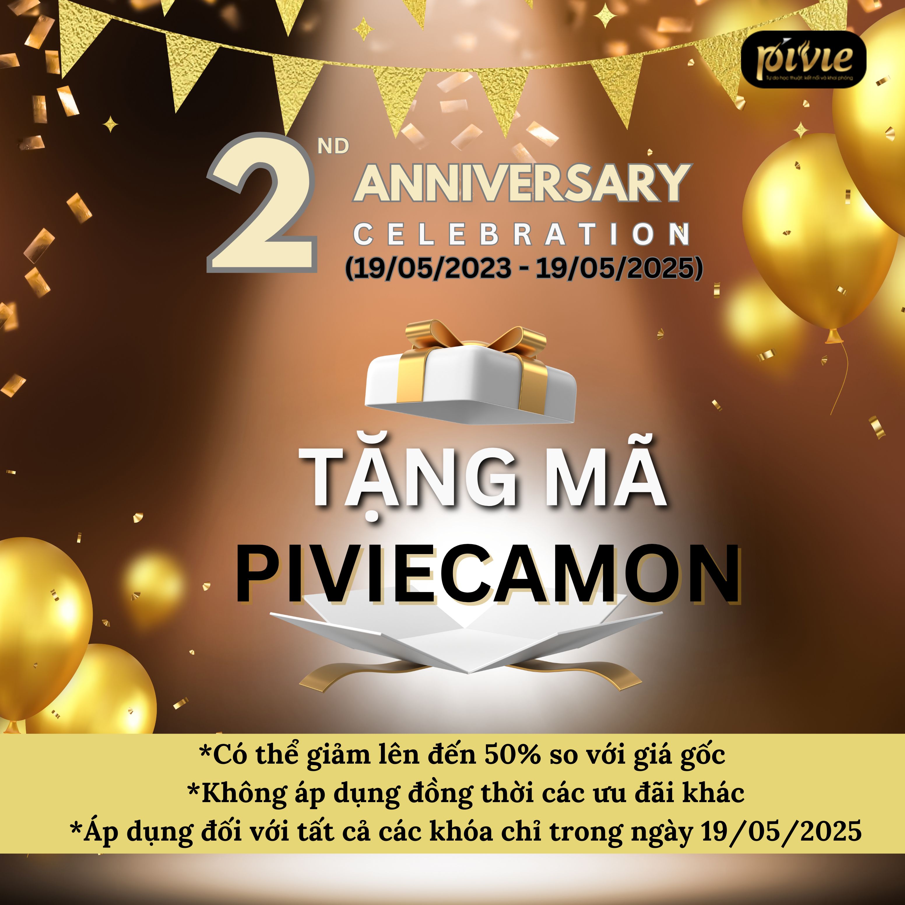 🎉 THƯ CẢM ƠN NHÂN DỊP KỶ NIỆM 2 NĂM THÀNH LẬP PIVIE 🎉