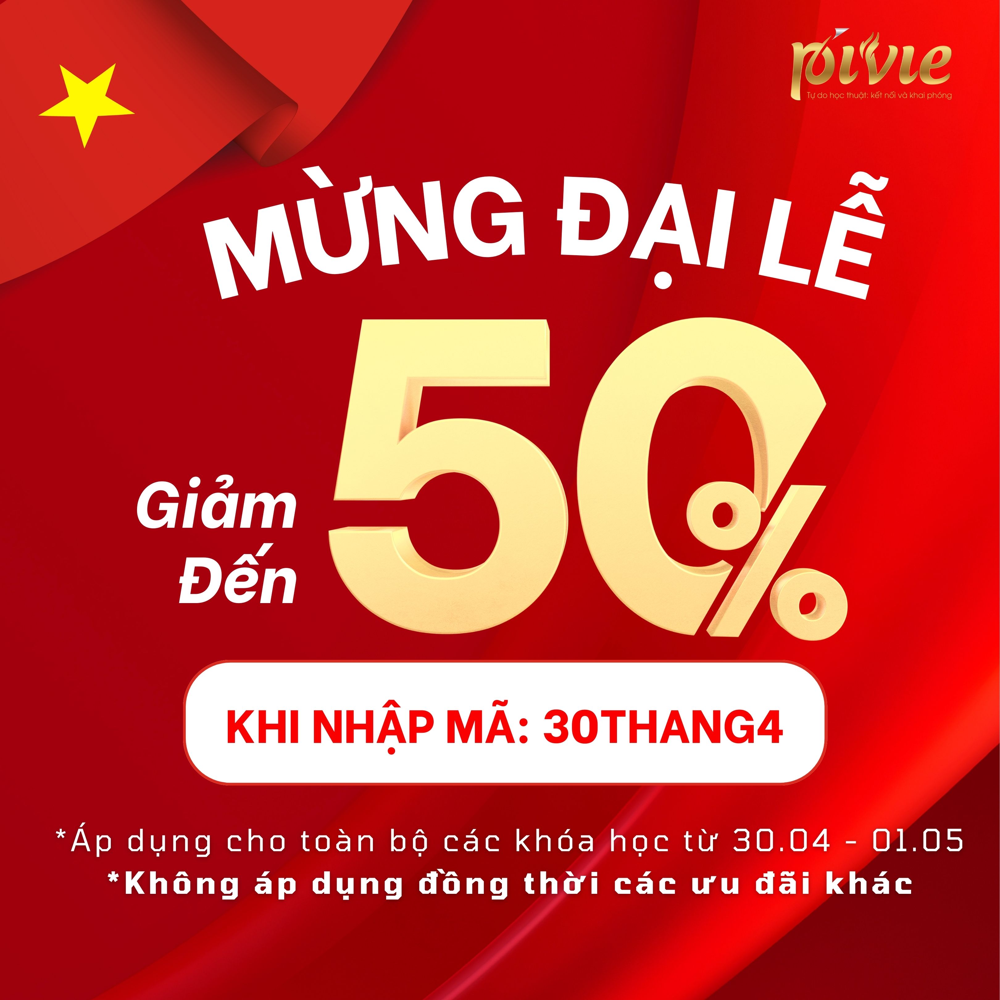 KỶ NIỆM 50 NĂM GIẢI PHÓNG MIỀN NAM – TẶNG 50 VOUCHER TRI ÂN