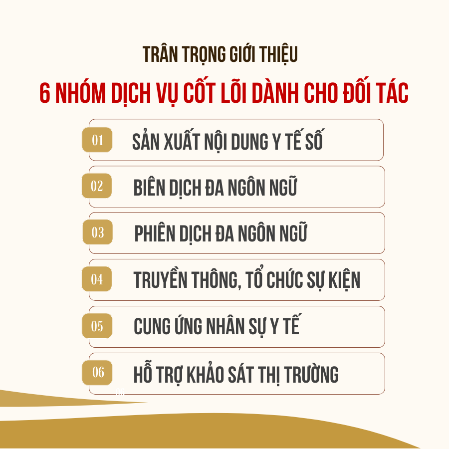 GIỚI THIỆU CÁC DỊCH VỤ DÀNH CHO ĐỐI TÁC